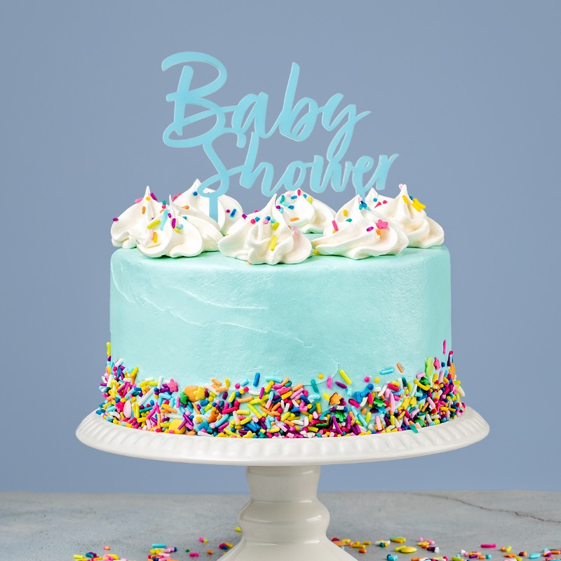Babyshower kakkukoriste sininen