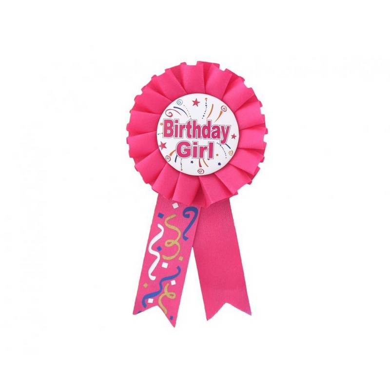 Birthday Girl Palkintoruusuke Pinkki