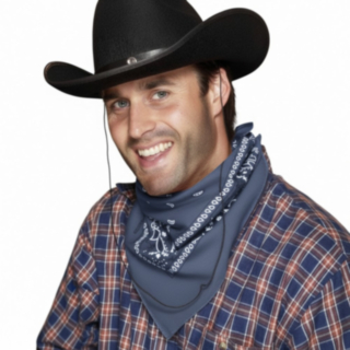 Cowboyhuivi Bandana Sininen