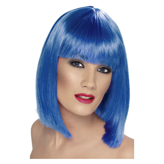 Glam-peruukki Sininen