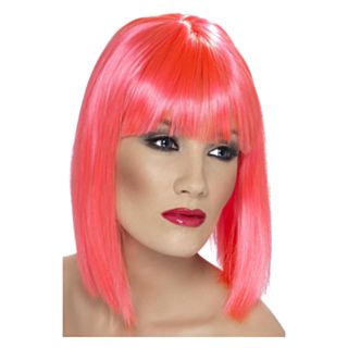 Glam Peruukki Neonpinkki