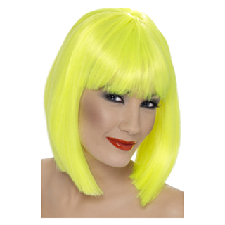 Glam-peruukki Keltainen