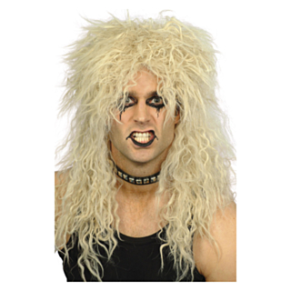 80-luvun Hard Rock Peruukki Vaalea