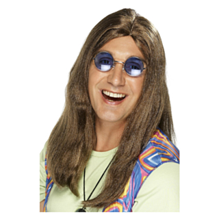 Pitkä Hippiperuukki Ruskea