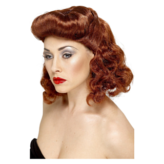 Pin-up Peruukki Ruskea