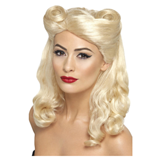 Pin-up Peruukki Vaalea
