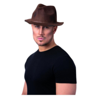 Trilby Hattu Ruskea