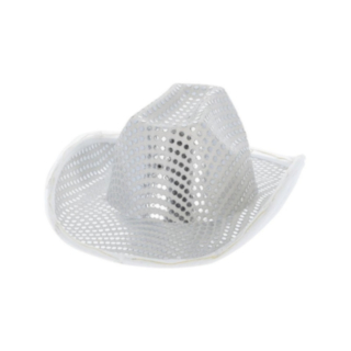 LED Paljetti Cowboy-hattu Hopea