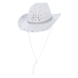 Jalokivi Cowboyhattu Valkoinen