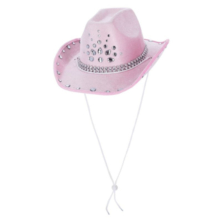 Jalokivi Cowboyhattu Vaaleanpunainen