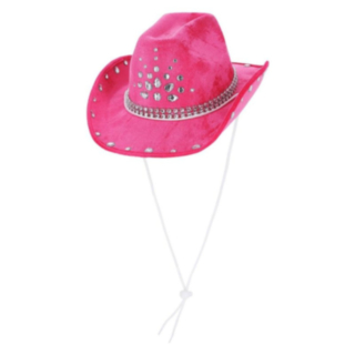 Strassikoristeltu Cowboy Hattu Pinkki