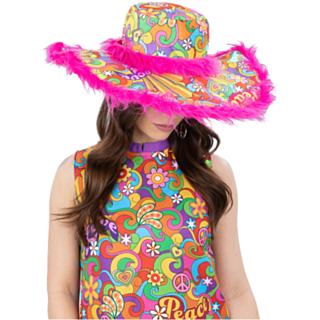 Flower Power Hippi Hattu