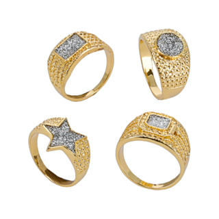 90-Luvun Bling Sormus