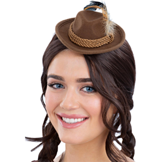 Oktoberfest Minihattu Hiusklipsi Ruskea