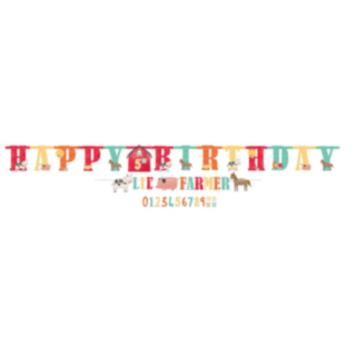 Maatila Happy Birthday Banderolli