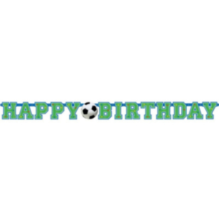 Happy Birthday Jalkapallo Kirjainnauha