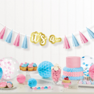 Gender Reveal DIY Kirjainnauha