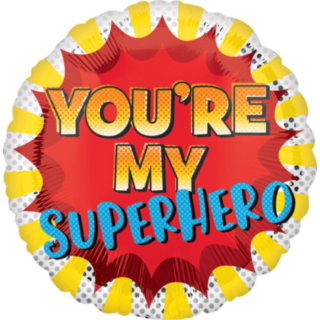 Pyöreä You're My Superhero Foliopallo