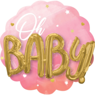 Oh Baby Foliopallo Vaaleanpunainen
