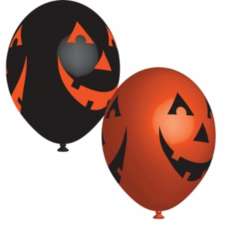 Halloween Ilmapallot Hymyilevät Kurpitsat