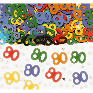 80-luvun Konfetti Värikäs