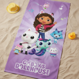 Gabby's Dollhouse® Kissa Puuvillapyyhe