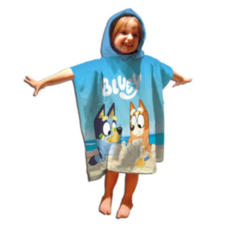 Bluey® Bingo Pyyheponcho Sininen