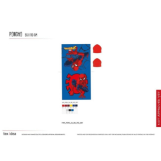 Spiderman® Pyyheponcho Sininen