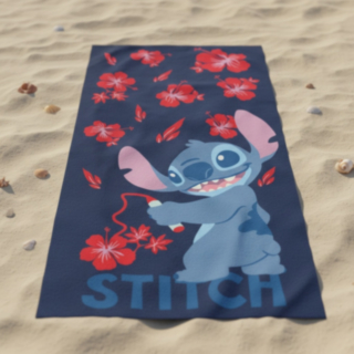 Stitch® Kiinanruusut Puuvillapyyhe