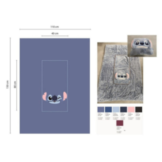 Stitch® Käännettävä Viltti Sininen