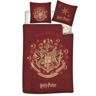 Harry Potter® Hogwarts Puuvillalakanat Punainen