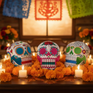 Day Of The Dead Sugar Skull Koristeet