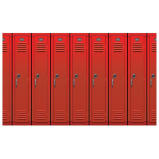 High School Locker Tausta Seinälle