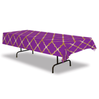 Pöytäliina Violetti Ruudukko