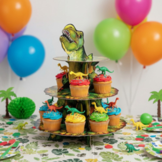 Dinosaurus Cupcake Leivosteline