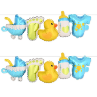 Babyshower Foliopallonauha Sininen