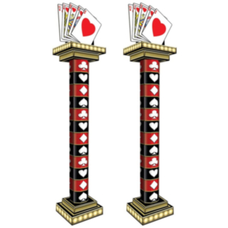 Casino Royal Flush Pylväs Koristeet