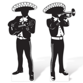 Fiesta Mariachi Siluetti Koristeet