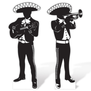 Fiesta Mariachi Siluetti Koristeet