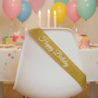 Happy Birthday Glitter Olkanauha