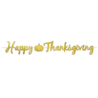 Happy Thanksgiving Koristenauha Kulta