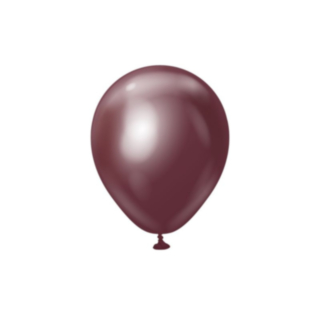 Premium Mini Lateksipallot Chrome Burgundy