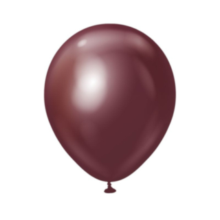 Premium Keskisuuret Lateksipallot Chrome Burgundy