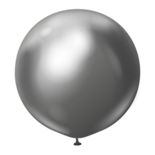 Premium Jättikokoiset Lateksi-ilmapallot Kromi Space Grey