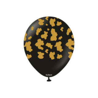 Premium Lateksipallot Safari Cow Musta