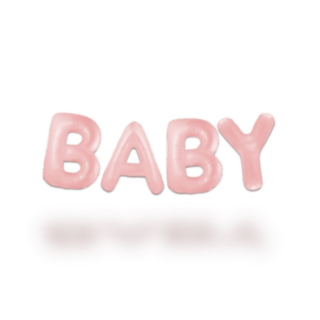 Baby Ilmapallonauha Pastellirosa