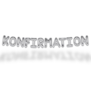 Konfirmation Ilmapallonauha Hopea