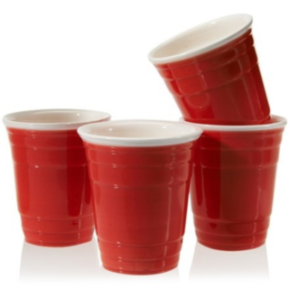 Red Cup Posliiniset Shottilasit