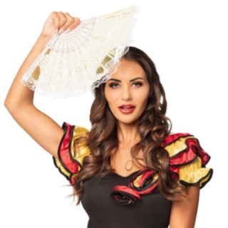 Flamenco Viuhka Valkoinen