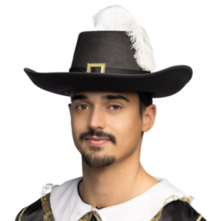Muskettisoturin Hattu Musta